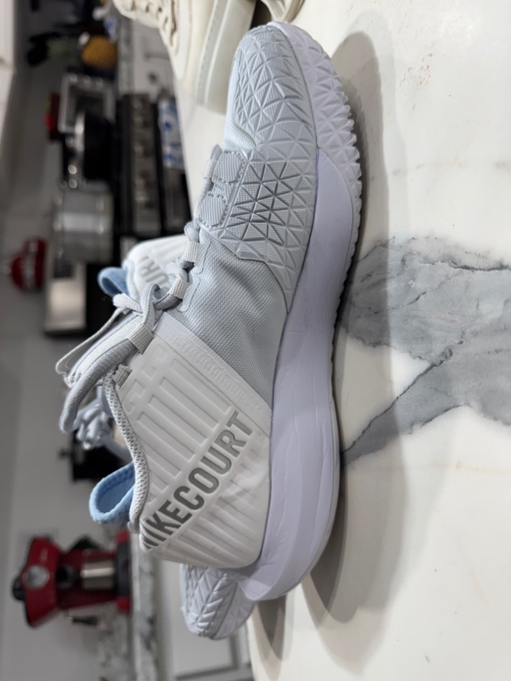 Nike White Low-Top Performance Tennis Shoes